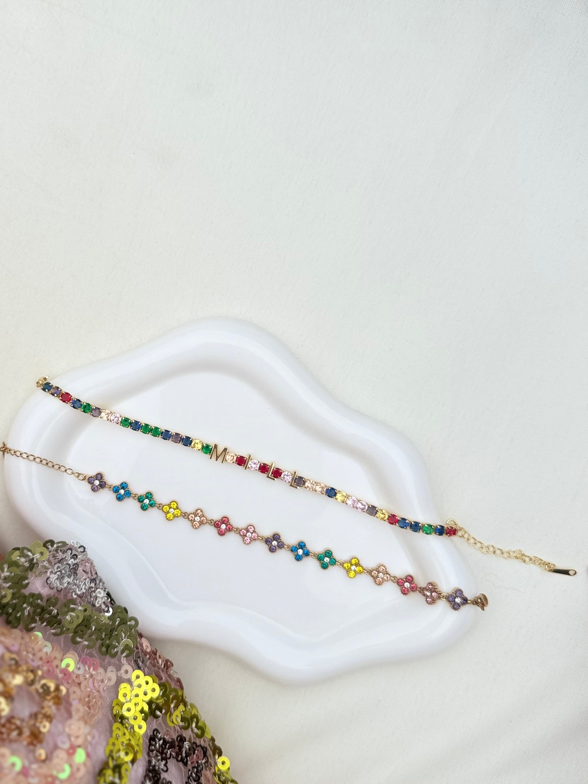 Bespoke Name Tennis Bracelet - Multicolour
